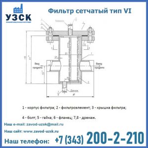 Фильтр сетчатый ФС по Т-ММ-11-2003 в Коломне